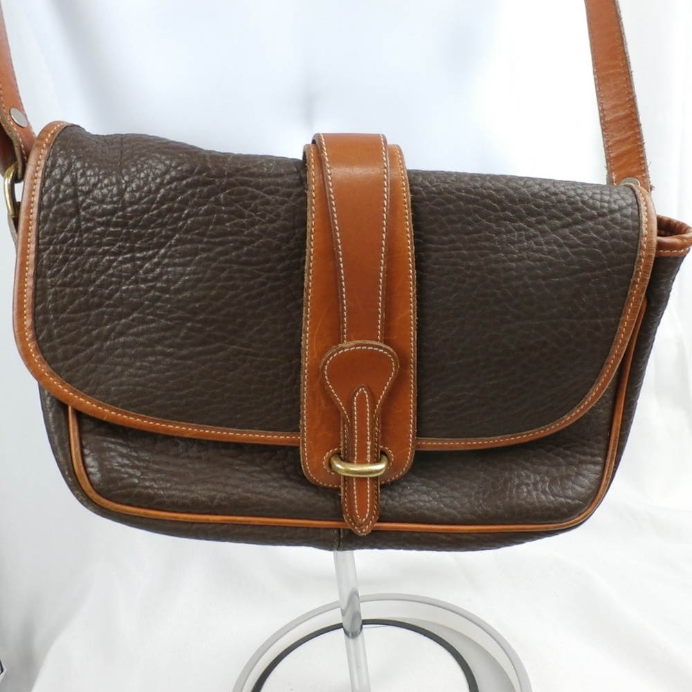 Vintage Dooney & Bourke Crossbody Brown Leather
